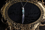 Mother Of Pearl Pocket Knife Necklace