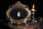 Skeleton Cameo With Mermaid Crown Necklace