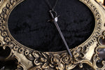 Gunmetal Pirate Sword Necklace