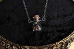 Small Silver Chain Shell Bottle Necklace