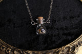 Small Silver Chain Shell Bottle Necklace