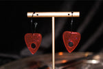 Neon Pink Planchette Hoops