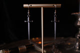 Silver Mini Sword Earrings