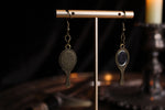 Bronze Hand Mirror Earrings