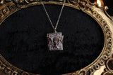Flying Bat Book Locket Necklace