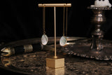 Tiny Abalone Shell Gold Threader Earrings