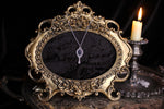 Silver Hand Mirror Necklace