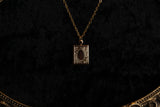 Tiny Gold Book Locket Necklace