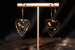 Gold Leaf Planchette Hoops