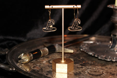 Gold Leaf Wizard Hat Hoops