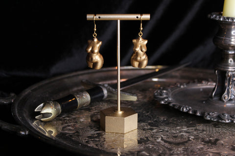 Plus Size Gold Goddess Earrings