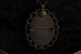 Skeleton Cameo With Mermaid Crown Necklace