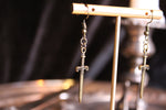 Bronze Elven Dagger Earrings