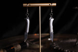 Silver Pocket Knife Earrings