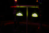 Green Light Up Bubbling Cauldron Earrings