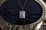 Slumbering Bat Book Locket Necklace