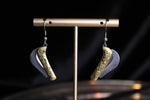 Curved Scrollwork Pocket Knife Earrings