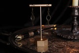 Bronze Hand Mirror Earrings