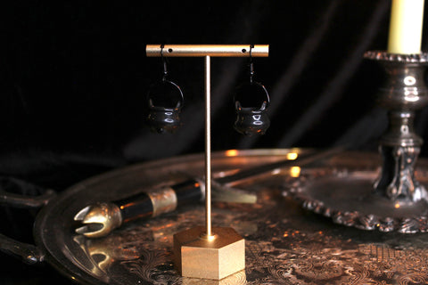 Black Cauldron Earrings