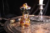 Black Skeleton and Botanical Resin Goddess