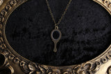 Bronze Hand Mirror Necklace