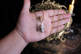 Large Gold Shell Bottle Necklace