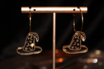 Gold Leaf Wizard Hat Hoops