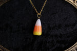 Candy Corn Necklace Gold