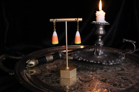 Uppies Candy Corn Gold Huggie Hoops
