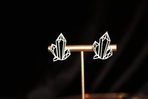 Crystal Cluster Stud Earrings