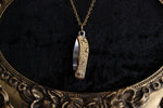 Ornate Gold Scrollwork Pocket Knife Necklace