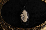 Woman and Skull Cameo Necklace