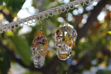 Botanical Skull Earrings