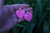 MADE TO ORDER Bubblegum Bitch Big Heart Earrings
