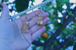 Hip Dip Gold Leaf Goddess Earrings