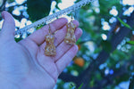 Hip Dip Gold Leaf Goddess Earrings