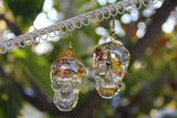 Botanical Skull Earrings