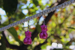 Plus Size Pink Love Glitter Goddess Earrings
