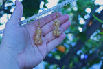 Hip Dip Gold Leaf Goddess Earrings
