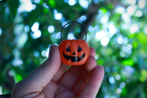 Dark Orange Pumpkin Pail Pin