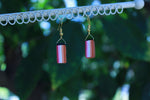 Lesbian Pride Flag Brick Earrings