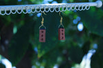 Progress Pride Flag Brick Earrings