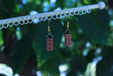 Rainbow Pride Flag Brick Earrings