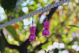 Itty Bitty Pink Love Glitter Goddess Earrings