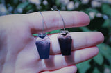 Smoky Bat Coffin Hoops