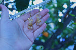 Itty Bitty Gold Leaf Goddess Earrings