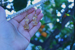 Itty Bitty Gold Leaf Goddess Earrings