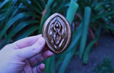 Golden Vulva Art Piece