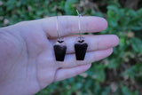 Smoky Bat Coffin Hoops